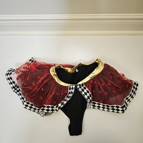 Halloween red and black Wicked Wonderland Queen 3-piece costume size XS US - Picture 5 of 5